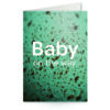 Wenskaart met tekst Baby on the way